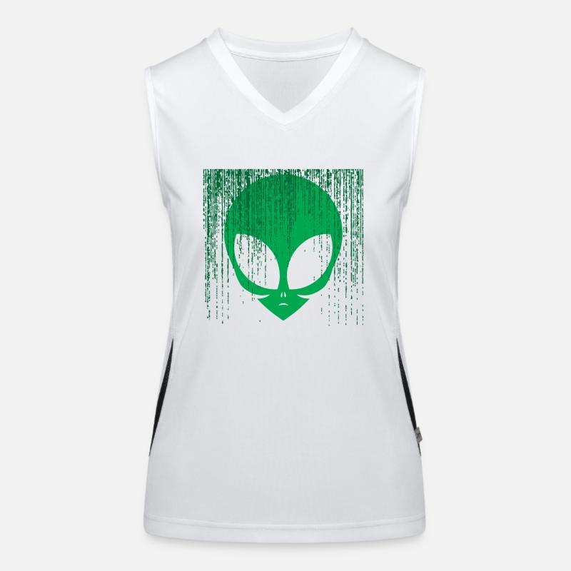 Algorithmes extraterrestres Codes Effet Alien Pun Débardeur respirant contrasté Femme