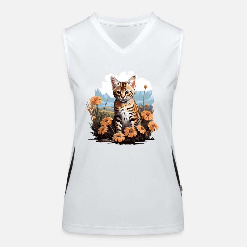 Ocicat Kitten Ocicat Cat Women's Functional Contrast Tank Top