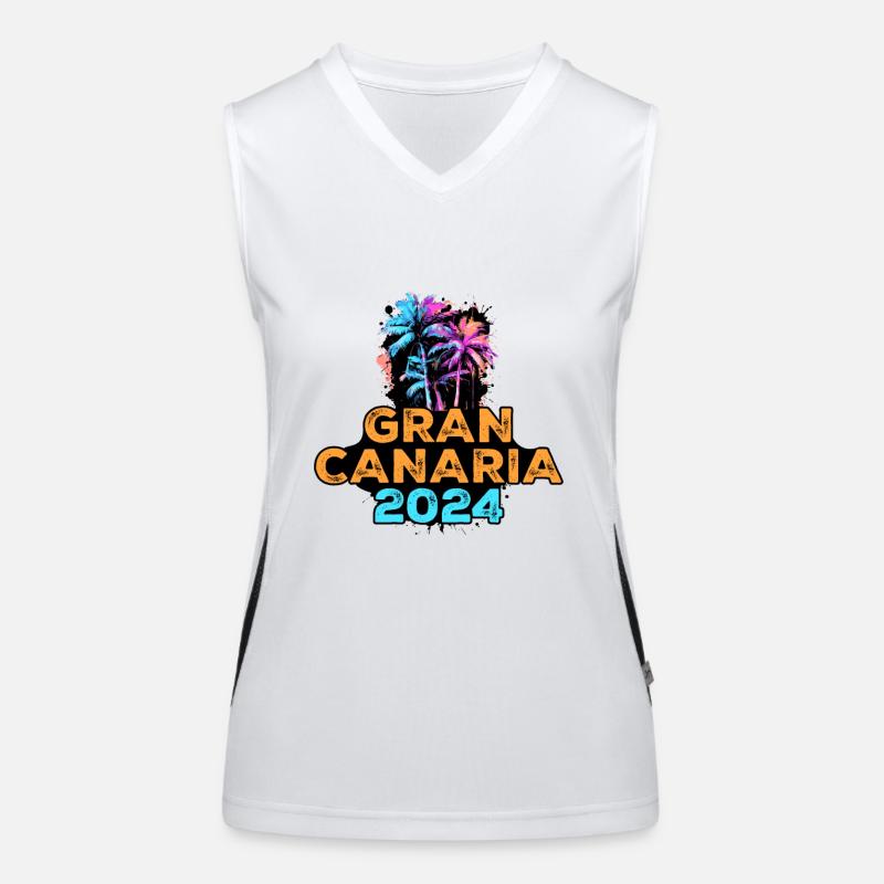 Visite de Gran Canaria 2024 Débardeur respirant contrasté Femme