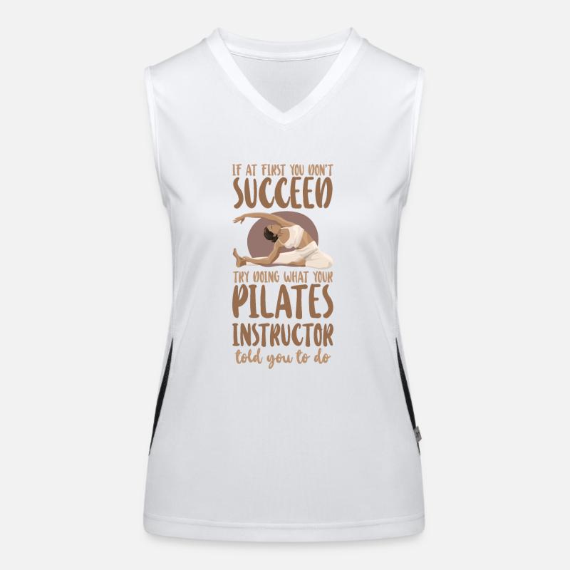 Pilates Instructor Teacher If At Funktionelles Kontrast-Tank Top für Frauen