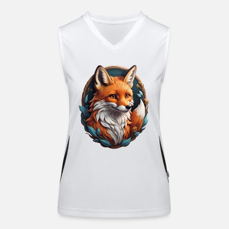Fuchs Funktionelles Kontrast-Tank Top für Frauen