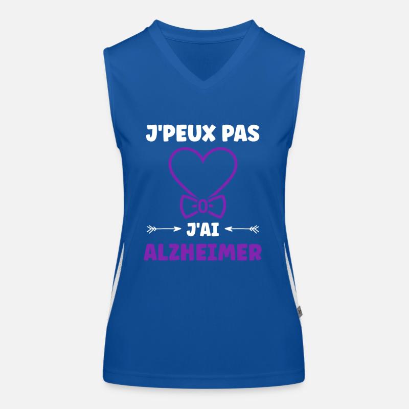 Sensibilisation à la maladie d’Alzheimer Débardeur respirant contrasté Femme