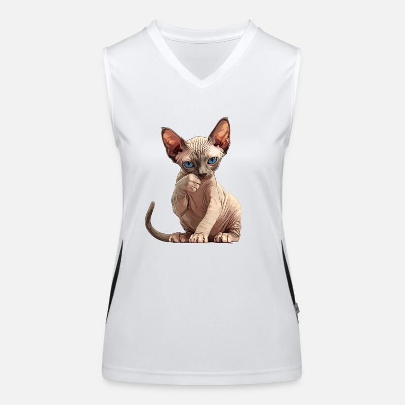 Sphynx Kitten Sphynx Cat Women's Functional Contrast Tank Top
