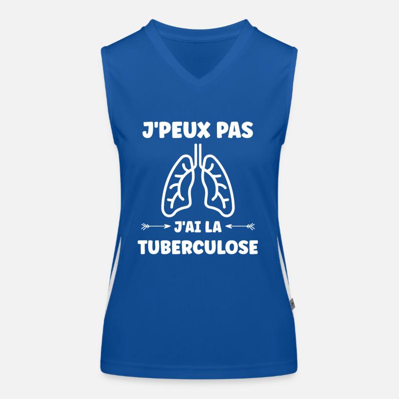 Sensibilisation à la tuberculose Débardeur respirant contrasté Femme