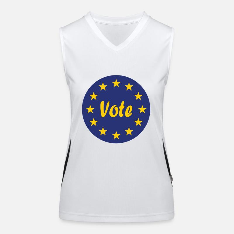 Die Europa Wahl Funktionelles Kontrast-Tank Top für Frauen