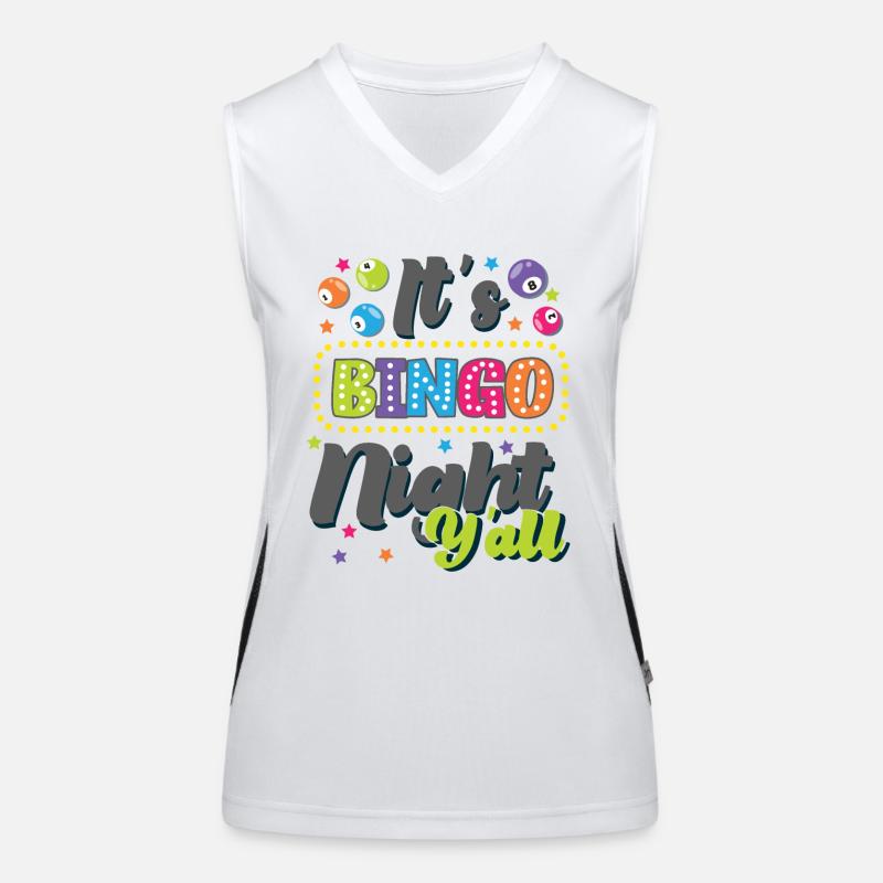 Bingo Player It's Bingo Night Funktionelles Kontrast-Tank Top für Frauen