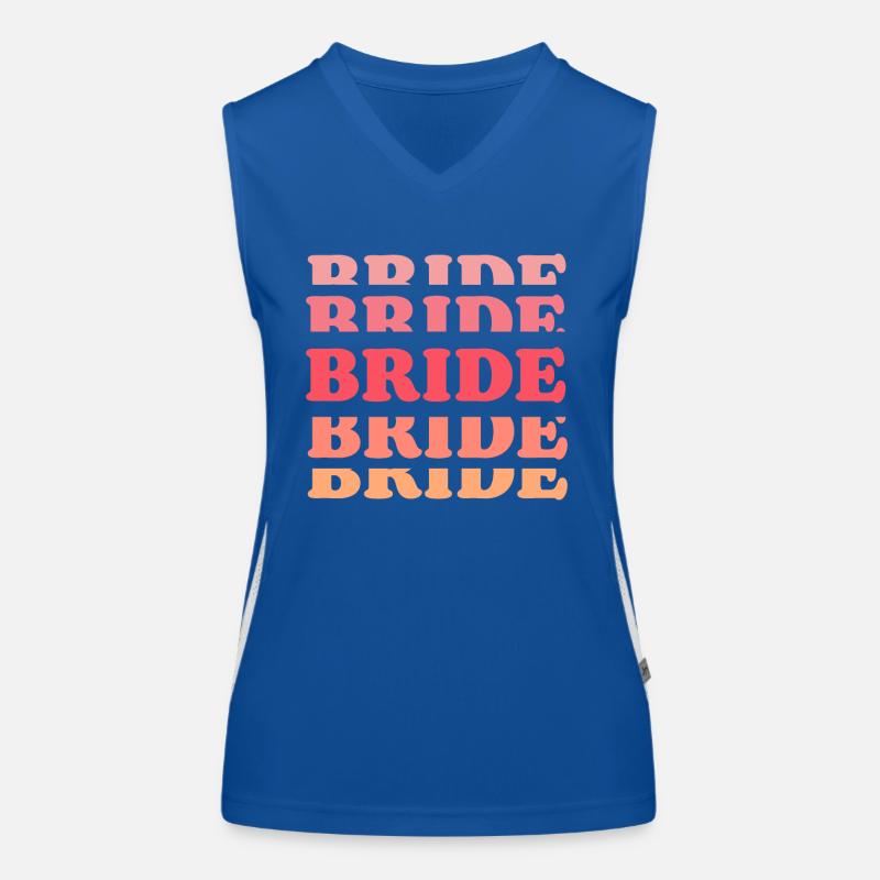 Bride Team Bride Wedding Bachelorette Party Bride Bride Bride Women's Functional Contrast Tank Top