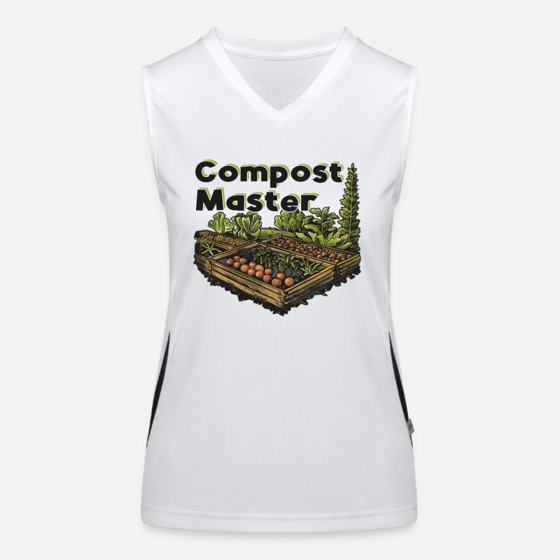 Permakultur Lebensmittel Compost Funktionelles Kontrast-Tank Top für Frauen
