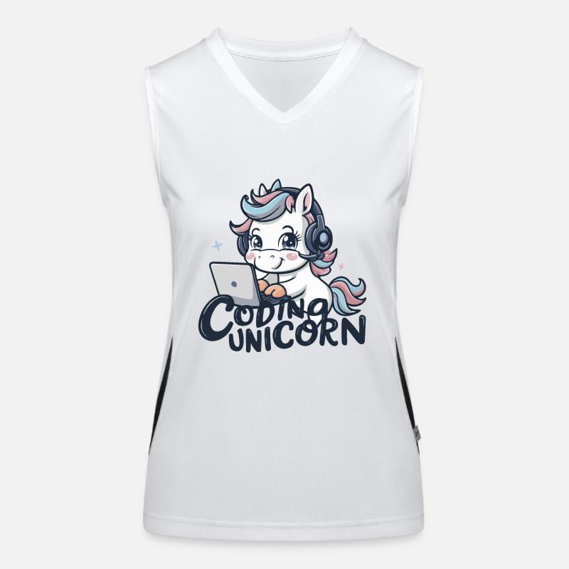 CODING UNICORN Women's Functional Contrast Tank Top