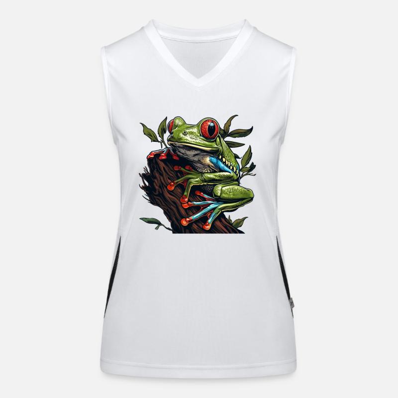 Tree Frog Baumfrösche Baumfrosch Women's Functional Contrast Tank Top