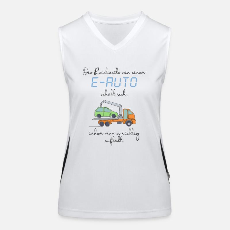 Anti E-Auto Funktionelles Kontrast-Tank Top für Frauen