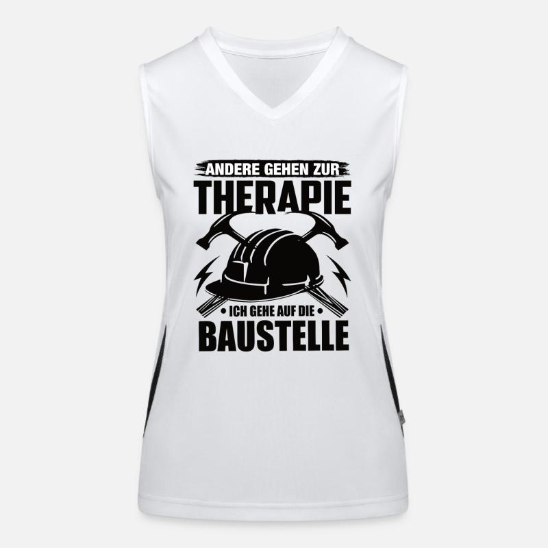 Handwerk Handwerker Handwerker Humor Baustelle Funktionelles Kontrast-Tank Top für Frauen