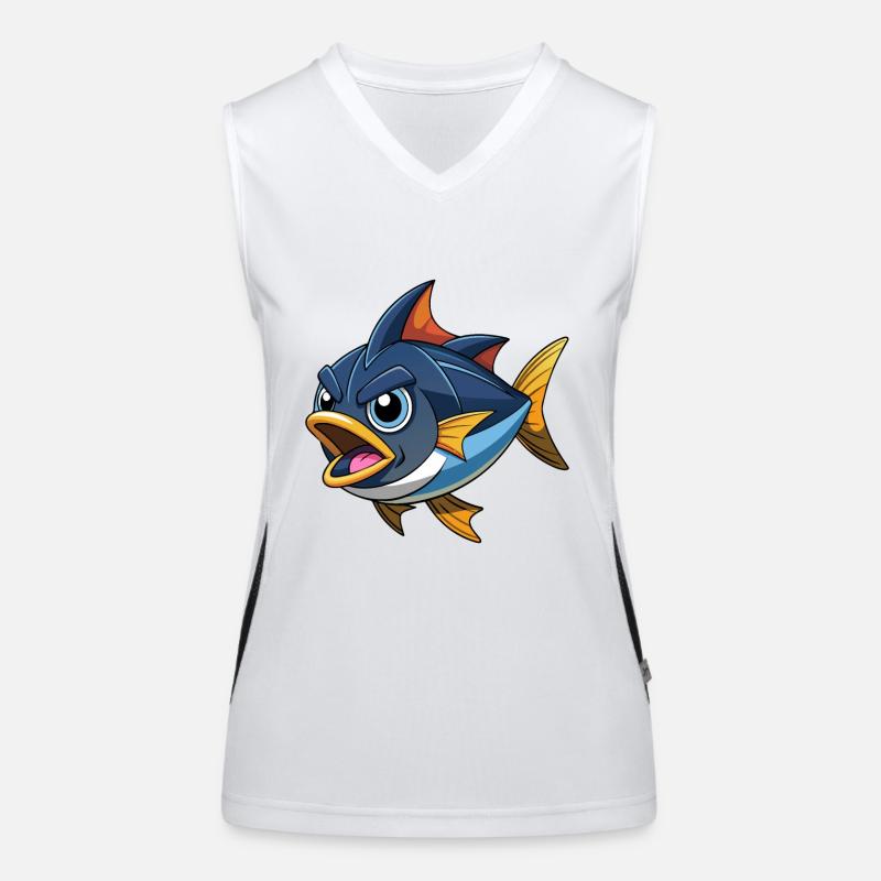 BLACKFIN TUNA BIRD Women's Functional Contrast Tank Top