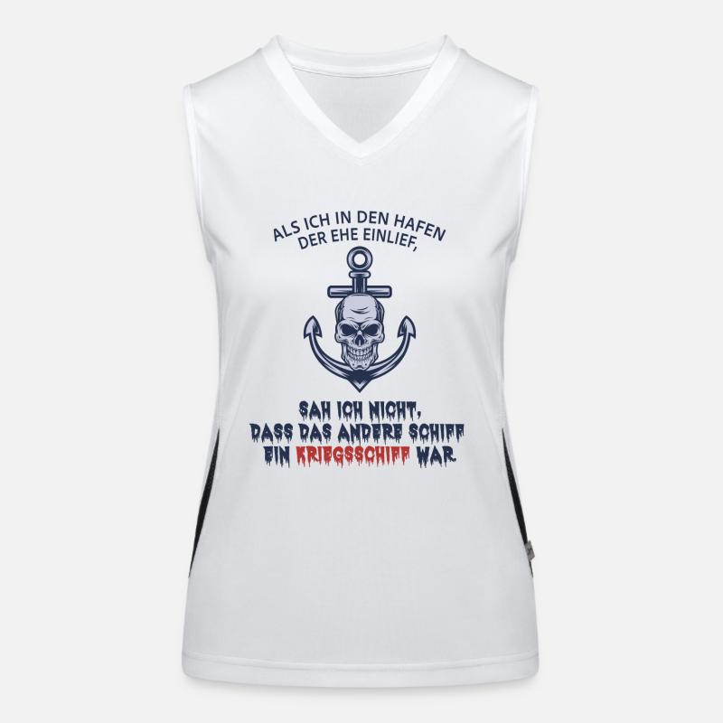 Scheidung Funktionelles Kontrast-Tank Top für Frauen