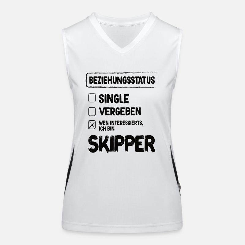 Skipper Relation Statut Skipper Voile Marin Débardeur respirant contrasté Femme
