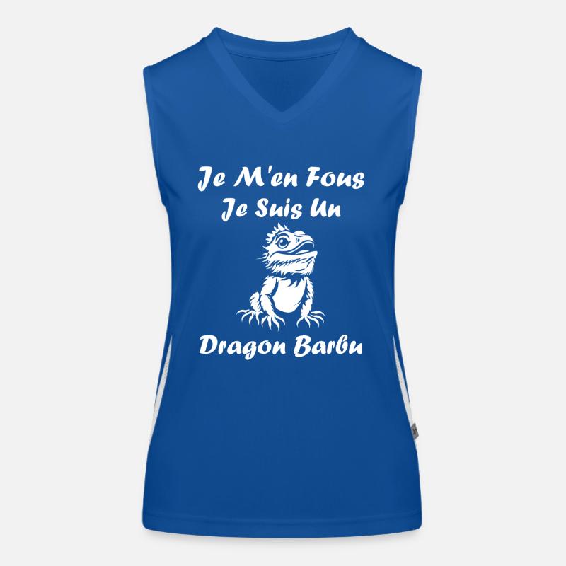 Dragon barbu Débardeur respirant contrasté Femme
