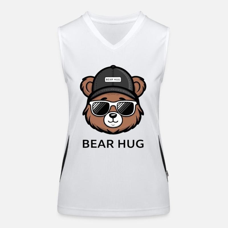 BROWN BEAR, BEAR HUG Women's Functional Contrast Tank Top