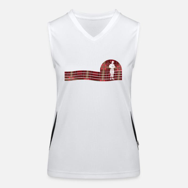 Cornemuse écossaise cornemuse Débardeur respirant contrasté Femme