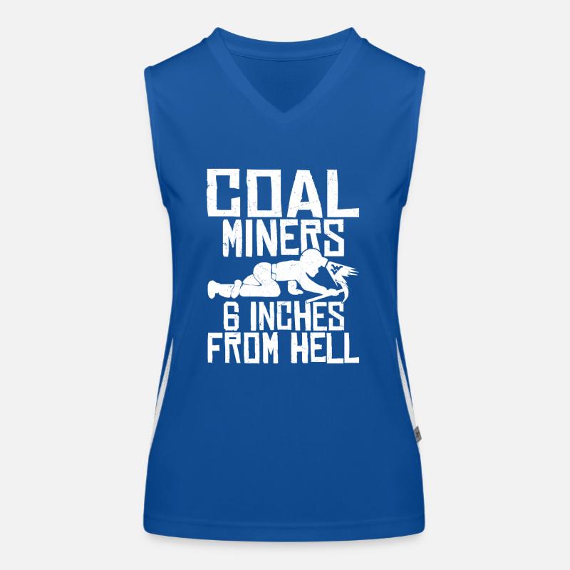 Coal Miners Make The Perfect Dads Mining Pickaxe Funktionelles Kontrast-Tank Top für Frauen
