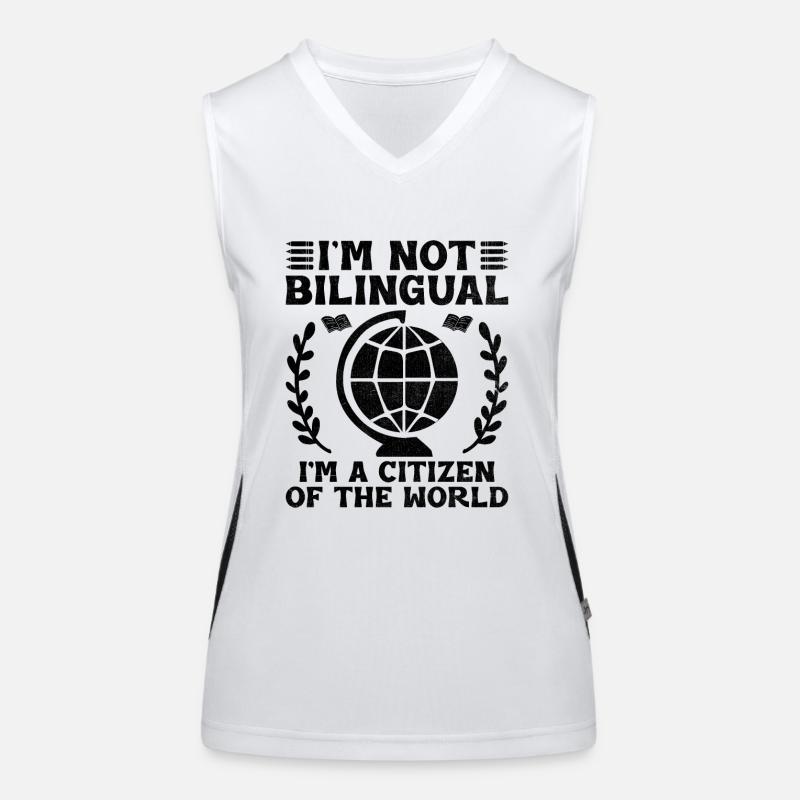 Professeur de langues étrangères École Professeurs de langues Débardeur respirant contrasté Femme