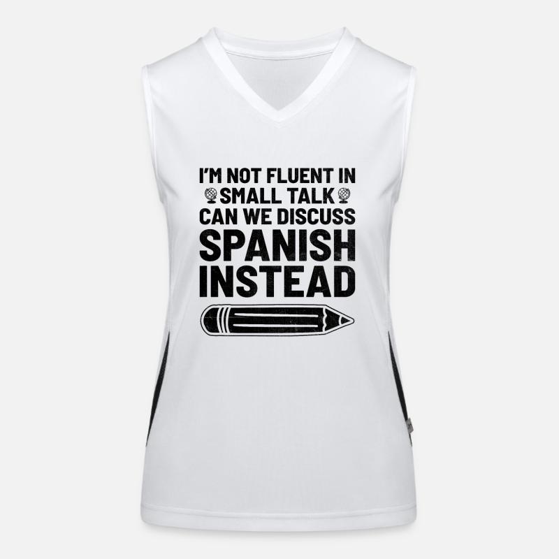 Professeur de langues étrangères École Professeurs de langues Débardeur respirant contrasté Femme