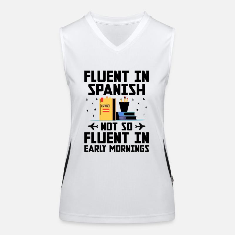 Professeur de langues étrangères École Professeurs de langues Débardeur respirant contrasté Femme