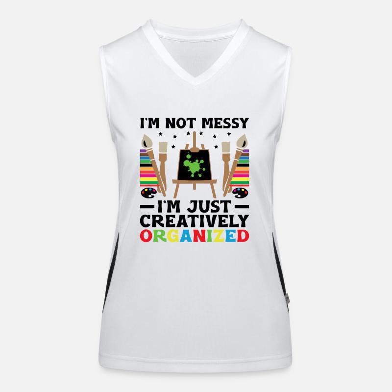 Kunstlehrer Schullehrer Lustige Kunstlehrer Scho Funktionelles Kontrast-Tank Top für Frauen