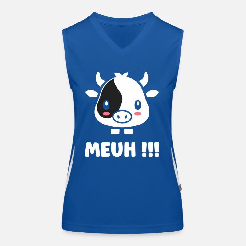 vache Débardeur respirant contrasté Femme