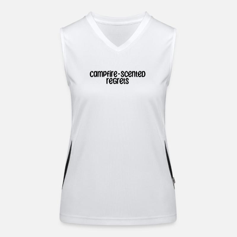 Camping - Campfire-scented regrets Women's Functional Contrast Tank Top