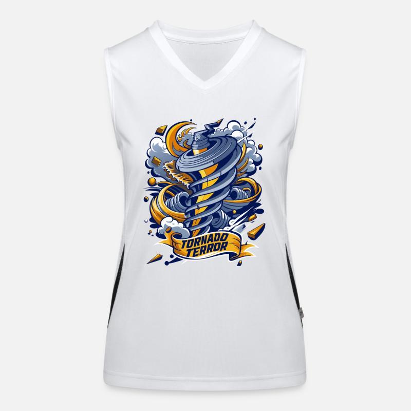 TORNADO-TERROR Funktionelles Kontrast-Tank Top für Frauen