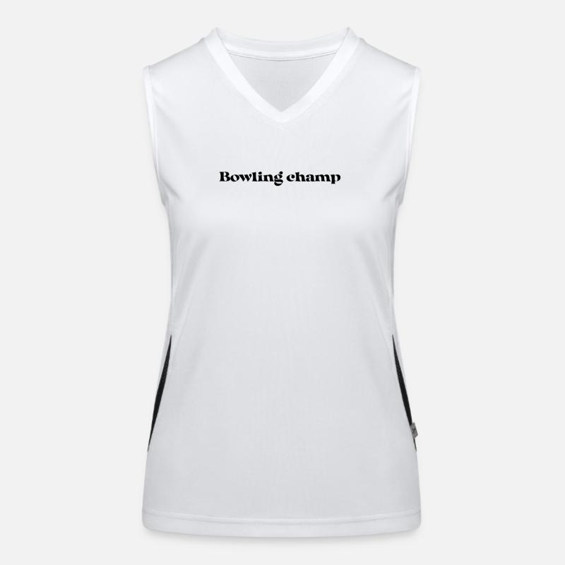Bowling - Bowling champ Funktionelles Kontrast-Tank Top für Frauen