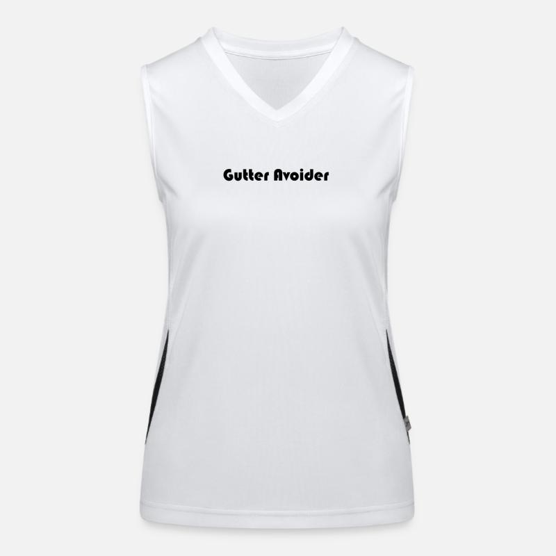Bowling - Gutter Avoider Funktionelles Kontrast-Tank Top für Frauen