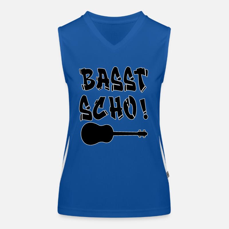 Basst scho - conception de musicien drôle Débardeur respirant contrasté Femme