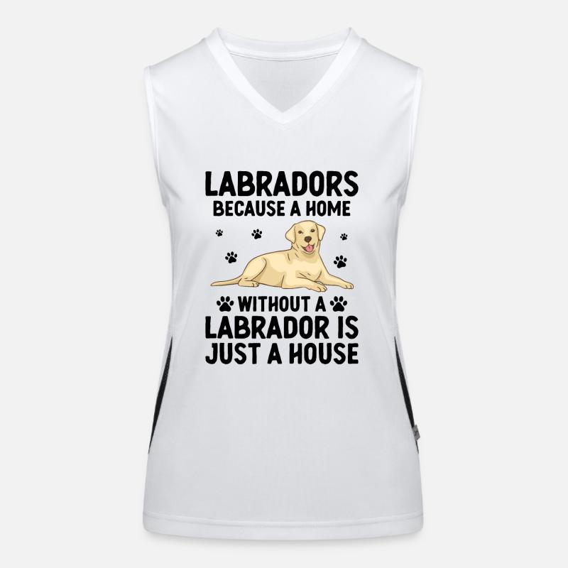 Labradors Where Every Day Is A Play Day Labrador R Women's Functional Contrast Tank Top