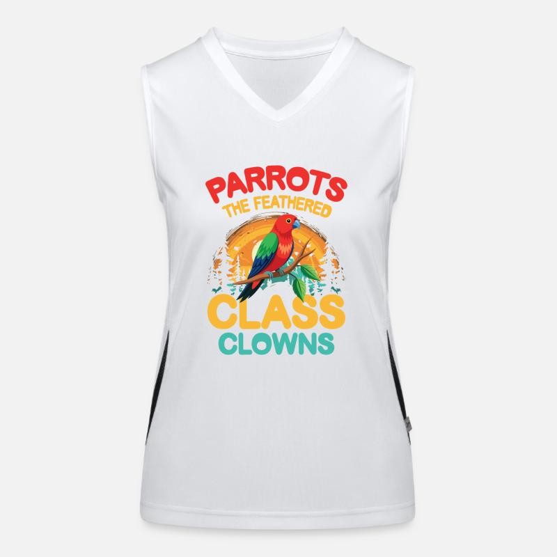 Parrots The Feathered Class Clowns Funktionelles Kontrast-Tank Top für Frauen