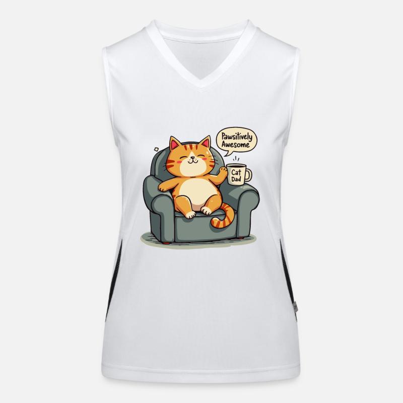 CAT DAD Women's Functional Contrast Tank Top
