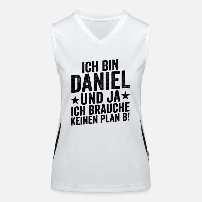 First name Daniel Women's Functional Contrast Tank Top