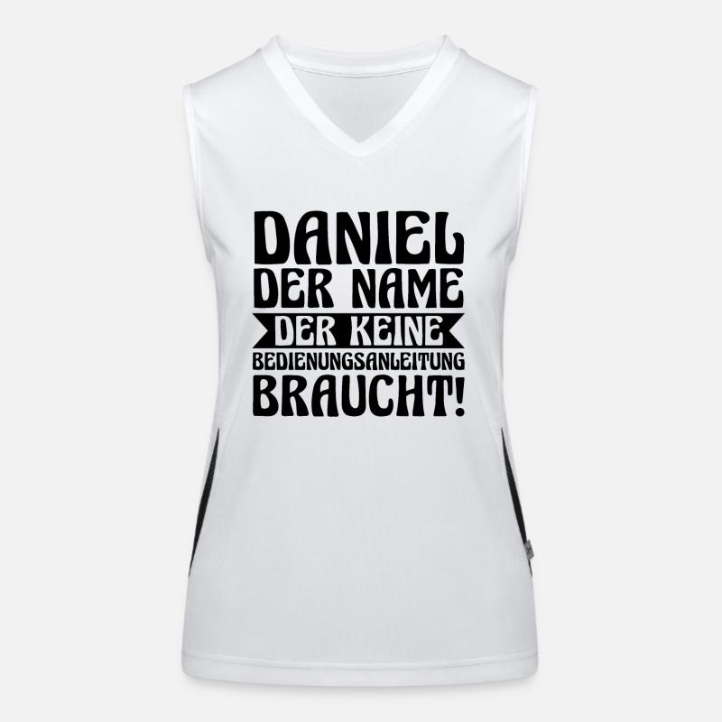 First name Daniel Women's Functional Contrast Tank Top