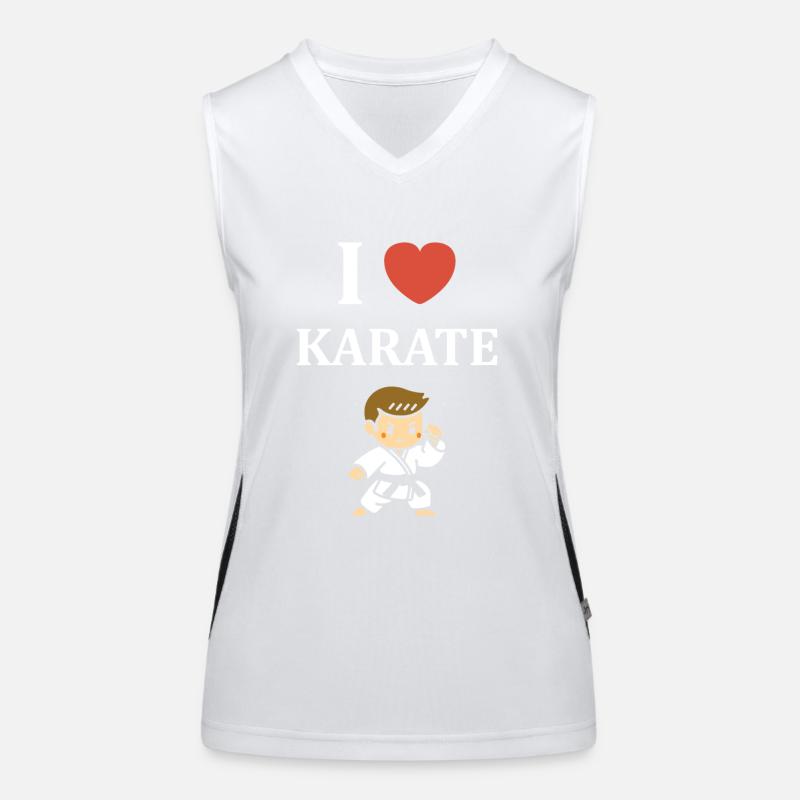 karate Débardeur respirant contrasté Femme