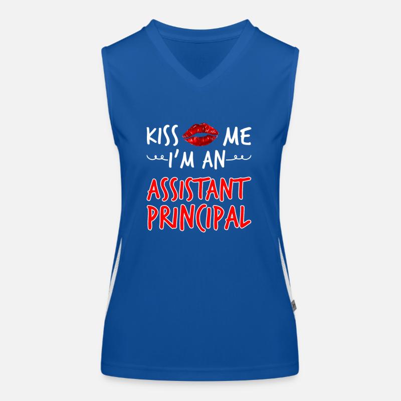 Küss Mich, Ich Bin Ein Stellvertretender Funktionelles Kontrast-Tank Top für Frauen