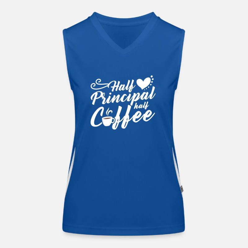 Mi-Principal, mi-Café Débardeur respirant contrasté Femme