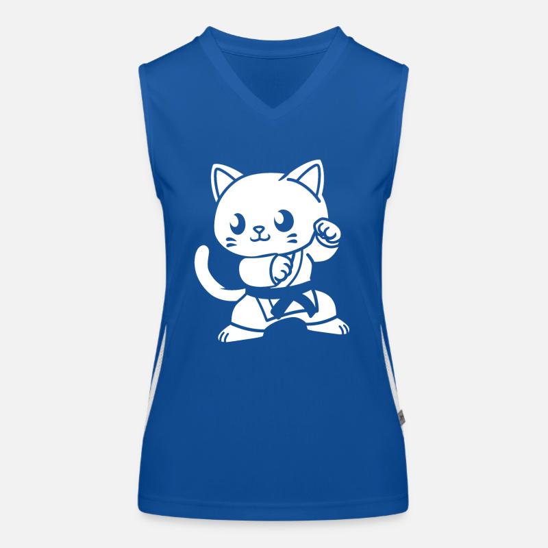 Karate Funktionelles Kontrast-Tank Top für Frauen
