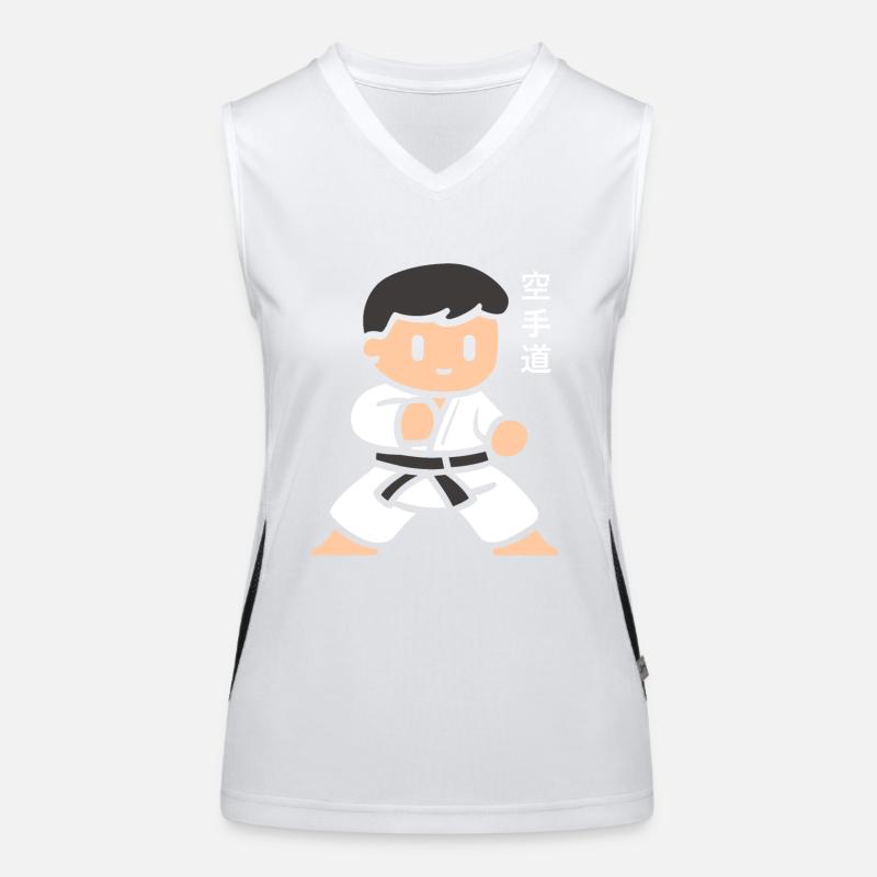 karate Débardeur respirant contrasté Femme
