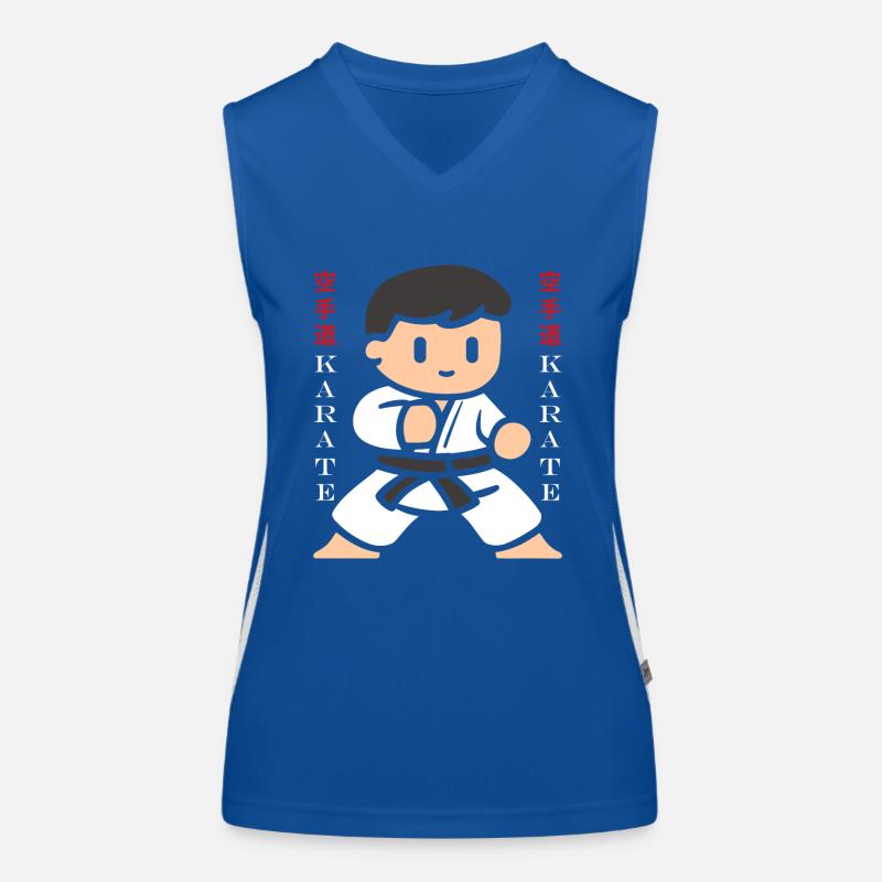 Karate Funktionelles Kontrast-Tank Top für Frauen