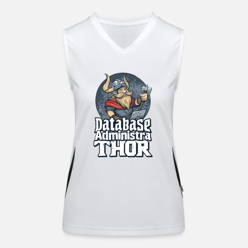Viking Databaseadministra-thor Nerdy Women's Functional Contrast Tank Top