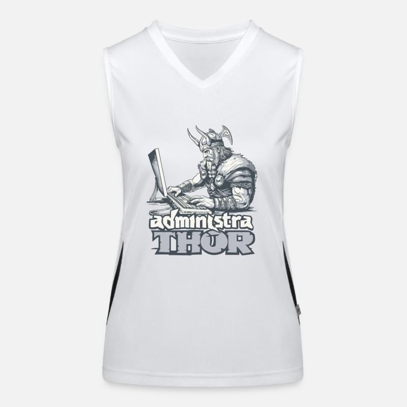 Viking Databaseadministra-thor Nerdy Women's Functional Contrast Tank Top