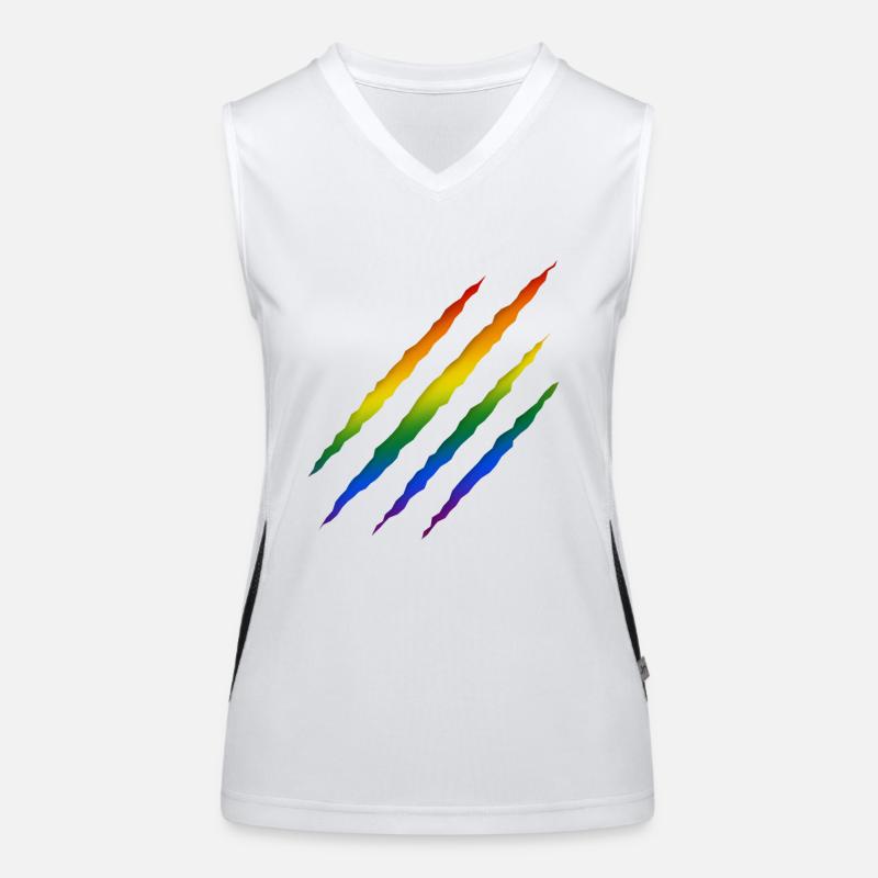 Rainbow LGBT Women's Functional Contrast Tank Top