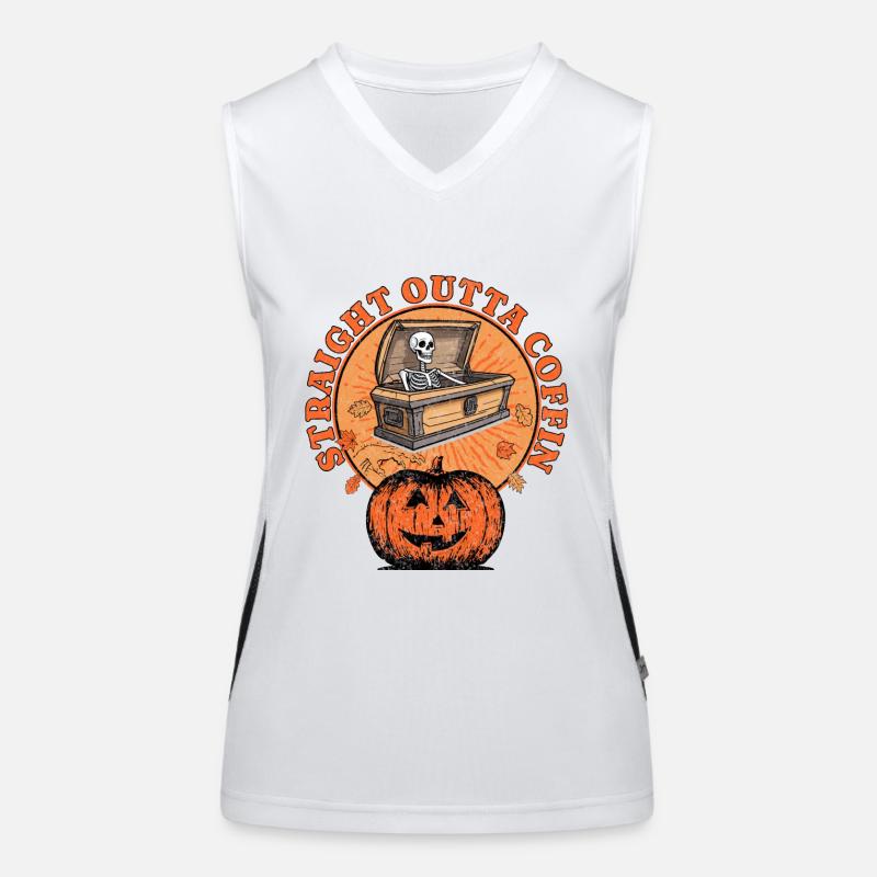 Straight outta coffin Women's Functional Contrast Tank Top