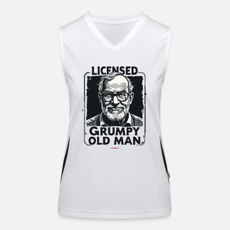 GRUMPY OLDMAN Women's Functional Contrast Tank Top