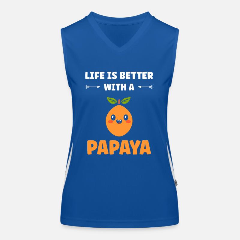 papaya Débardeur respirant contrasté Femme